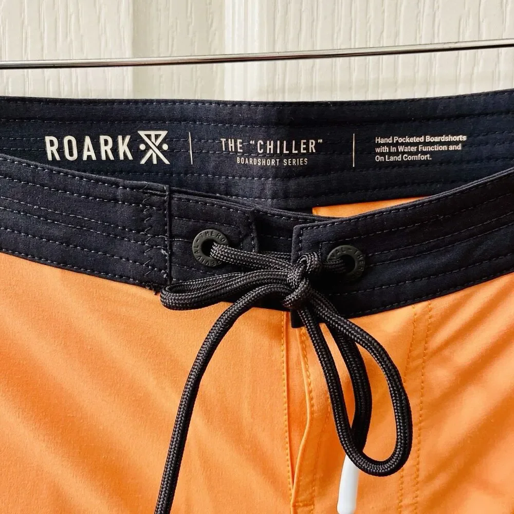 Roark Chiller Mixtape‎ 17” Boardshorts Orange Men's 36 Swim Trunks Shorts RB454